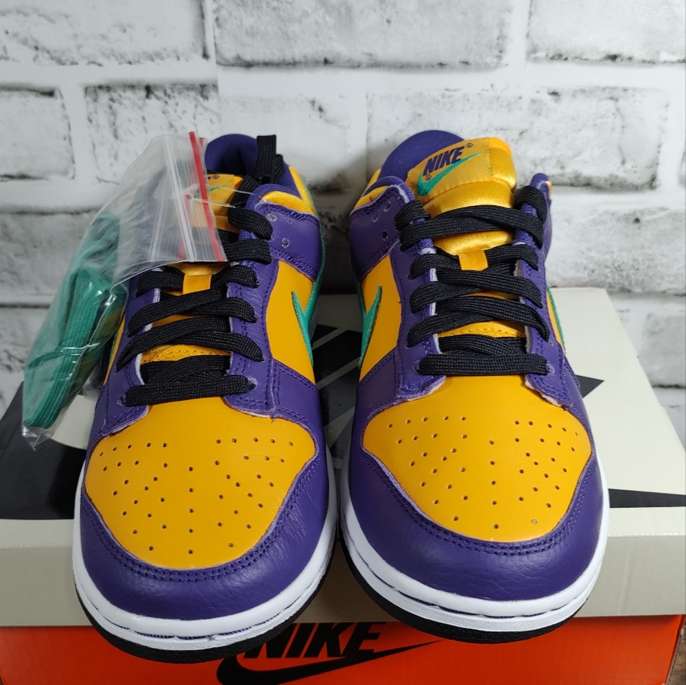 NIKE LISA LESLIE x WMS DUNK LOW "SPARKS" SZ 7W D09581-500 5.5M - Picture 4 of 11